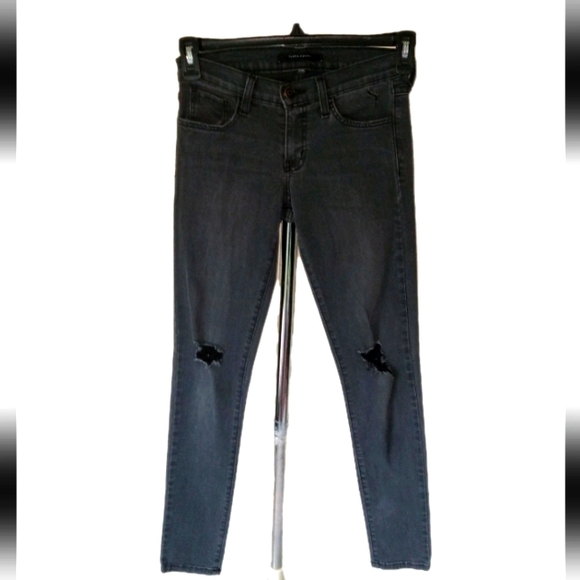 Flying Monkey Denim - Flying Monkey Black Distressed Liw Rise Jeans 26/29